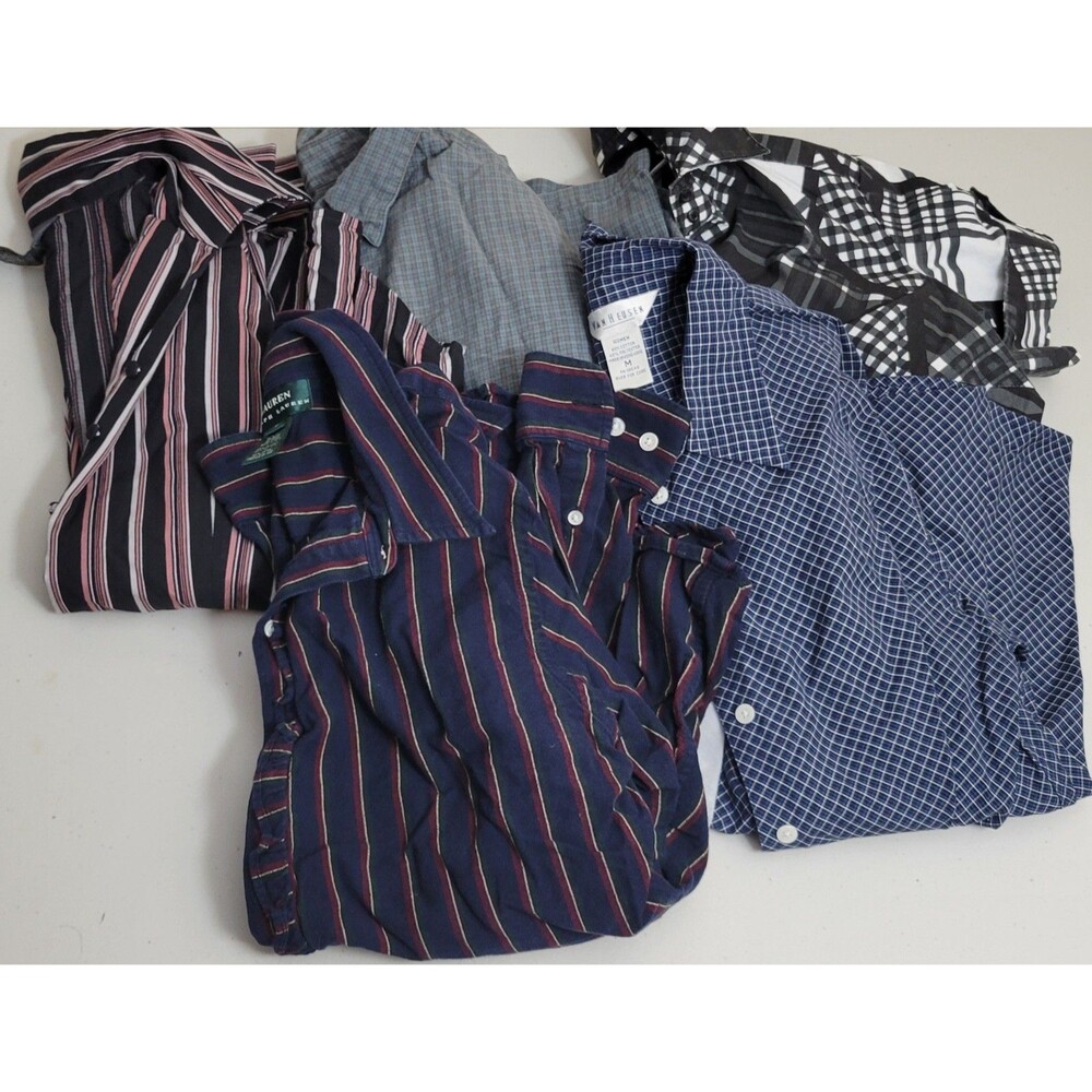 Lot Of Woman's Size Medium Dress Shirts / Button Downs Mixed Brands